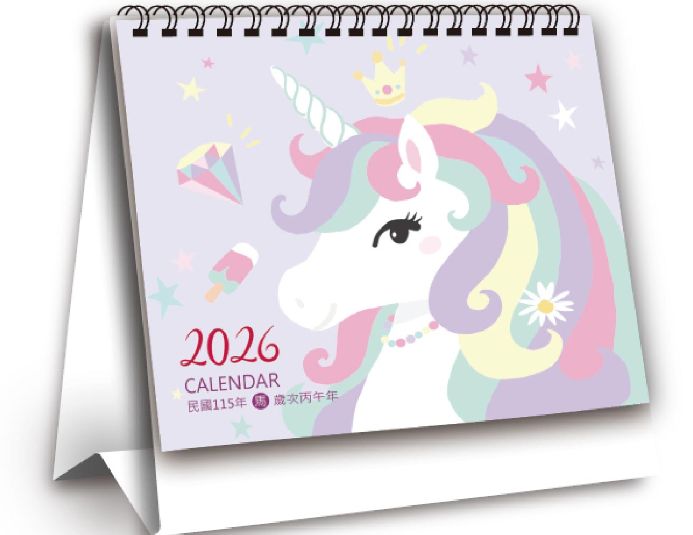 【預購】2026時光有味_三角桌曆/日曆/月曆_台灣製造居家辦公必備_動物花徑 1