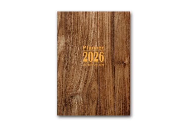2026時光木語 木紋精裝本-晨曦胡桃